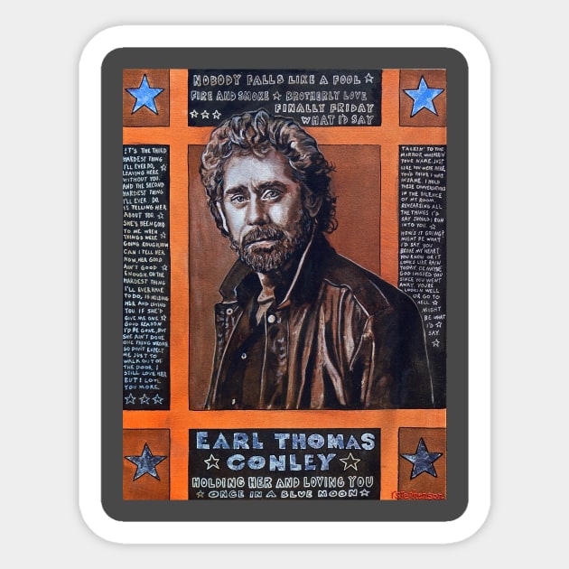 Earl Thomas Conley Sticker by Raybomusic01